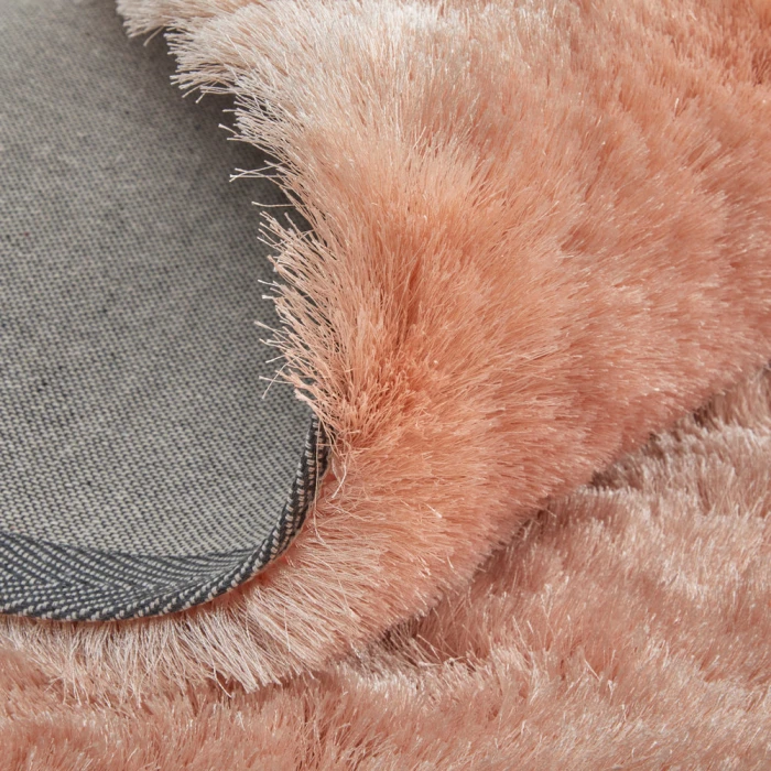 Feizy Indochine Luxury & Glam Solid, Pink, 8' x 8' Round Rug