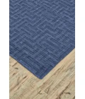 Feizy Gramercy Industrial Geometric, Blue, 5'-6" x 8'-6" Area Rug