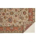 Feizy Carrington Traditional Floral Oushak, Rust Orange/Gray, 2'-6" x 8' Runner