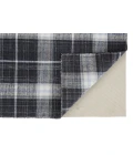 Feizy Jemma Rustic Plaid, Black/White/Blue, 4' x 6' Accent Rug