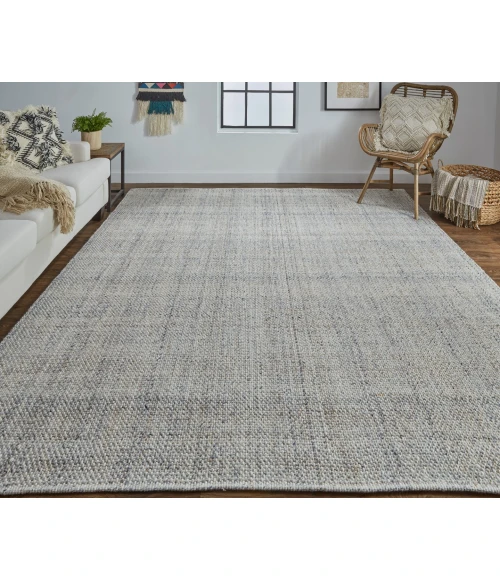 Feizy Naples Space Dyed In/Outdoor Flatweave, Warm Gray/Tan, 2ft x 3ft Area Rug