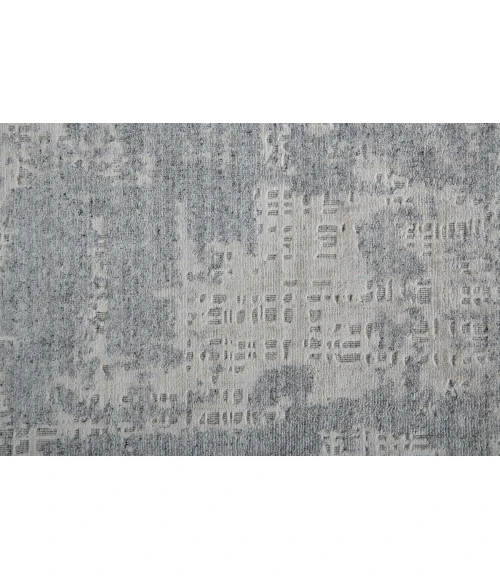 Feizy Langford Casual Abstract, Silver/Gray, 5' x 8' Area Rug