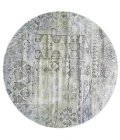 Feizy Katari Casual Abstract, Green/Blue/Gray, 8' x 8' Round Rug