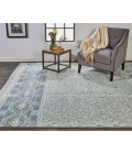 Feizy Payton GRAY/BLUE 9806495F 2 ft. X 2 ft. Square Rug