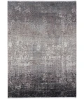 Feizy Cadiz Gradient Watercolor Area Rug, Silver Gray/Black, 4ft-10in x 7ft-10in