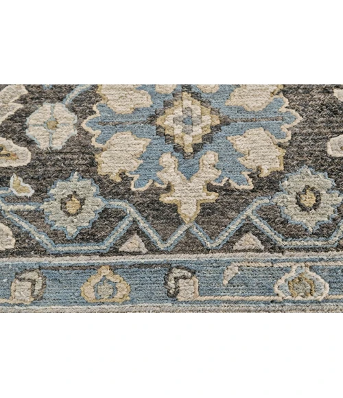 Feizy Goshen Classic Oriental, Gray/Taupe/Blue, 7'-9" x 9'-9" Area Rug