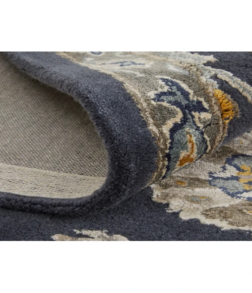 Feizy Prescott NAVY/GRAY PCT8940F 5 ft. X 8 ft. Rectangle Rug