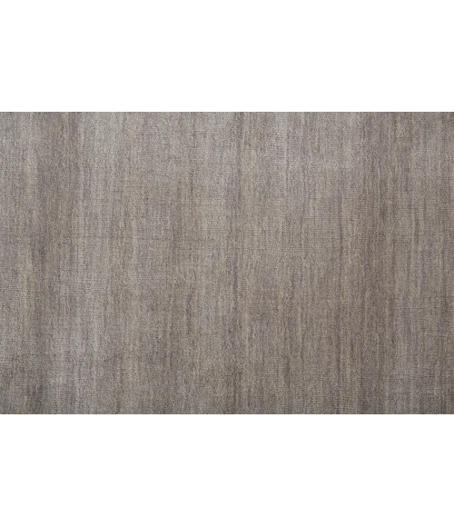 Feizy Luna Casual Solid, Gray/Ivory, 9'-6" x 13'-6" Area Rug