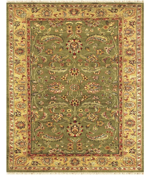 Feizy Wimbledon Green/Gold/Red 2296566F 5ft.6in. x 8ft.6in. Rect. Rug