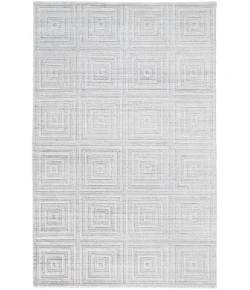 Feizy Redford 8670F WHITE/SILVER Area Rug 5 ft. X 8 ft. Rectangle