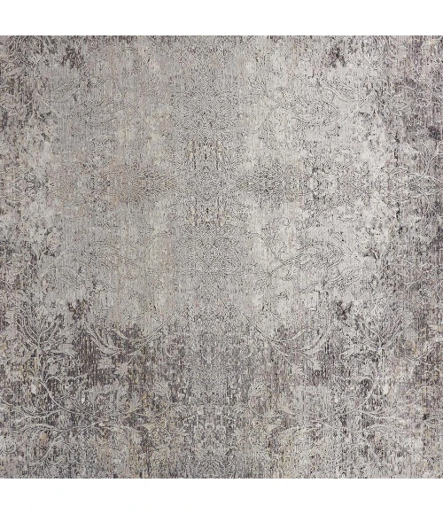 Feizy Sarrant Bohemian & Eclectic Medallion, Gray/Ivory/Tan, 9'-6" x 12'-7" Area Rug