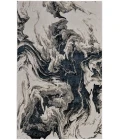 Feizy Micah Industrial Abstract, Ivory/Black/Taupe, 6'-7" x 9'-6" Area Rug