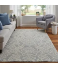 Feizy Belfort Classic Medallion, Blue/Ivory, 10' x 14' Area Rug