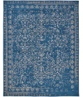 Feizy Bella High/Low Floral Wool Rug, Vallarta Blue/Silver Gray, 10ft x 14ft Area Rug