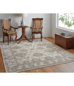Feizy Celene 39KZF BEIGE/GRAY Area Rug 7 ft. 9 in. X 7 ft. 9 in. Round