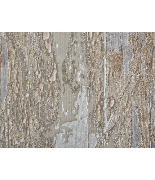 Feizy Laina Industrial Abstract, Tan/Ivory, 2' x 3' Accent Rug