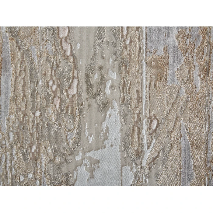Feizy Laina Industrial Abstract, Tan/Ivory, 4' x 6' Area Rug