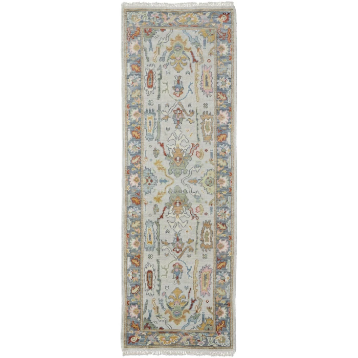 Feizy Karina Persian, Blue/Gray/Gold, 2'-6" x 8' Runner