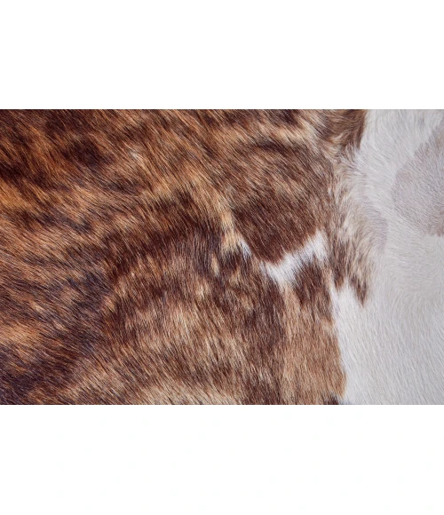 Feizy Bartlett Cabin & Lodge Animal Print, Brown/Tan/White, Small Shaped Rug