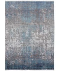 Feizy Cadiz Gradient Watercolor Rug, Blue/Silver Gray, 4ft-10in x 7ft-10in Area Rug