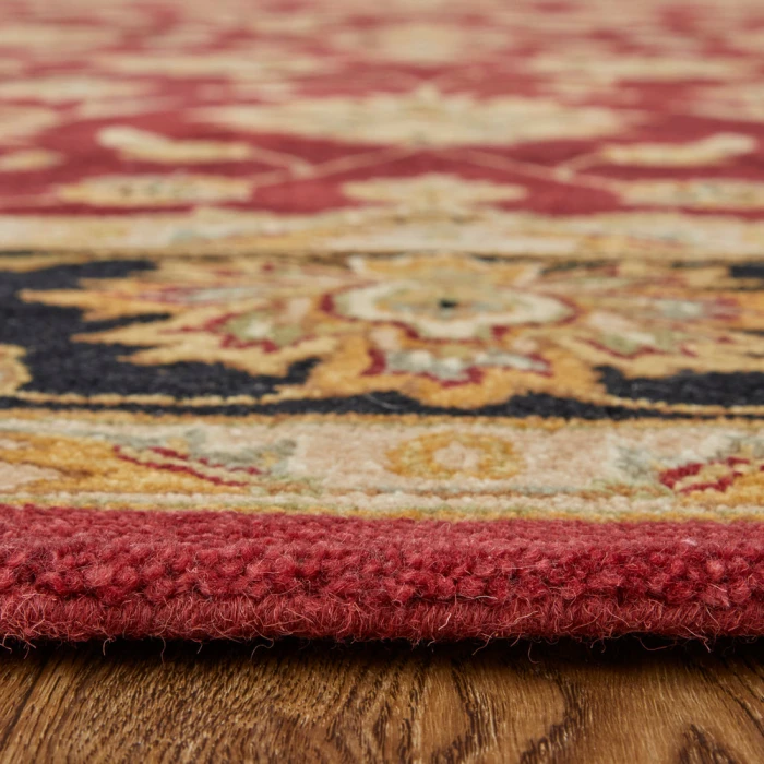 Feizy Wagner Classic Oriental, Red/Black/Gold, 5' x 8' Area Rug