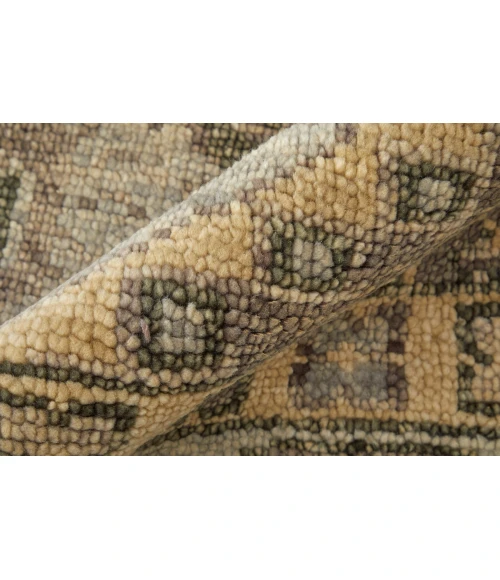 Feizy Fillmore Classic Diamond, Brown/Gray, 2'-6" x 10' Runner