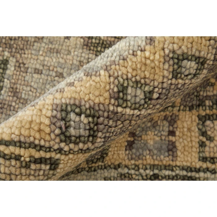 Feizy Fillmore Classic Diamond, Brown/Gray, 2'-6" x 12' Runner