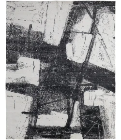 Feizy Coda 8927F BLACK/WHITE Area Rug 5 ft. X 8 ft. Rectangle