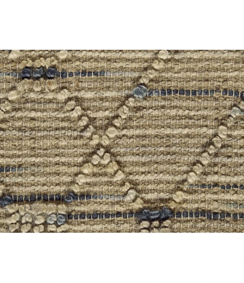 Feizy Orchid Bay NATURAL/CHARCOAL A228708F 7 ft. 9 in. X 9 ft. 9 in. Rectangle Rug