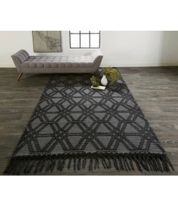 Feizy Phoenix 0807F CHARCOAL Area Rug 7 ft. 9 in. X 9 ft. 9 in. Rectangle