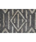 Feizy Mynka Bohemian & Eclectic Diamond, Gray/Ivory, 7'-11" x 10' Area Rug