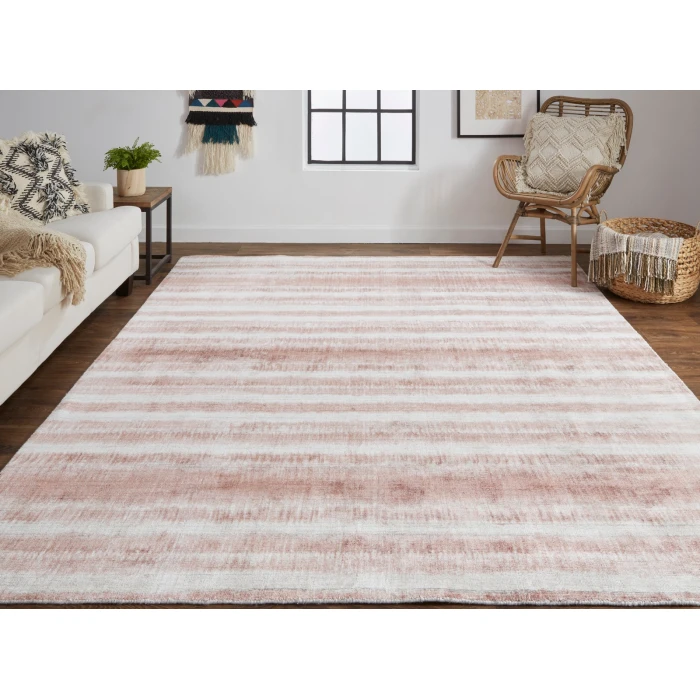 Feizy  Mackay Handwoven Graident Rug, Pink Clay/Brandy, 8ft x 10ft Area Rug