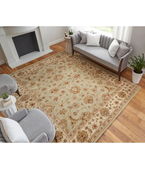 Feizy Wagner Classic Oriental, Tan/Brown/Green, 8' x 10' Area Rug
