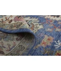 Feizy Beall Luxury Wool Rug, Ornamental Border, Classic Blue, 2ft x 3ft Accent Rug