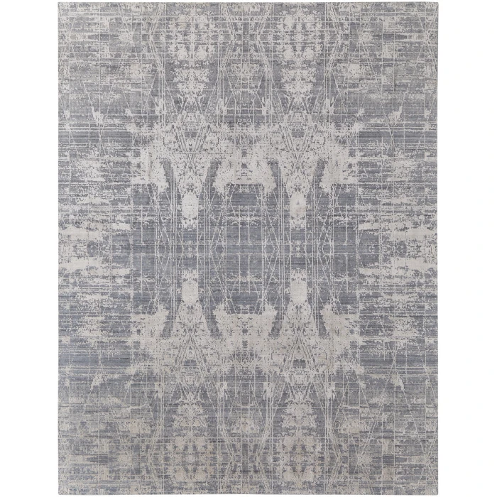Feizy Eastfield Casual Abstract, Gray, 8' x 8' Round Rug