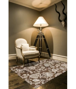 Feizy Saphir Zam 3112F COFFEE/GRAY Area Rug 2 ft. 6 in. X 8 ft. Runner