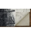 Feizy Coda Industrial Abstract, Black/White, 5' x 8' Area Rug