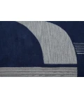 Feizy Nash Luxury & Glam Geometric, Blue/Silver, 9' x 12' Area Rug