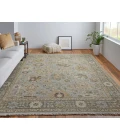 Feizy Corbitt Classic Oriental, Blue/Gold/Gray, 8'-6" x 11'-6" Area Rug