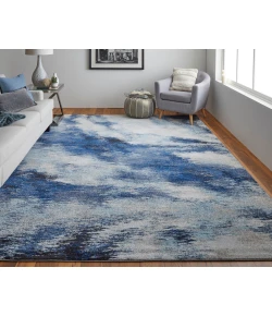 Feizy Edgemont 39ITF NAVY/GRAY Area Rug 10 ft. X 14 ft. Rectangle