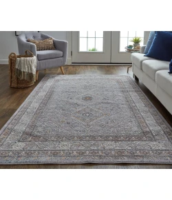 Feizy Francisco 39GBF GRAY/RUST Area Rug 12 ft. X 15 ft. Rectangle