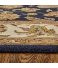 Feizy Wagner Classic Oriental, Blue/Tan/Gold, 5' x 8' Area Rug