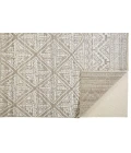 Feizy Payton Farmhouse Diamond, Ivory/Tan/Gray, 9'-6" x 13'-6" Area Rug