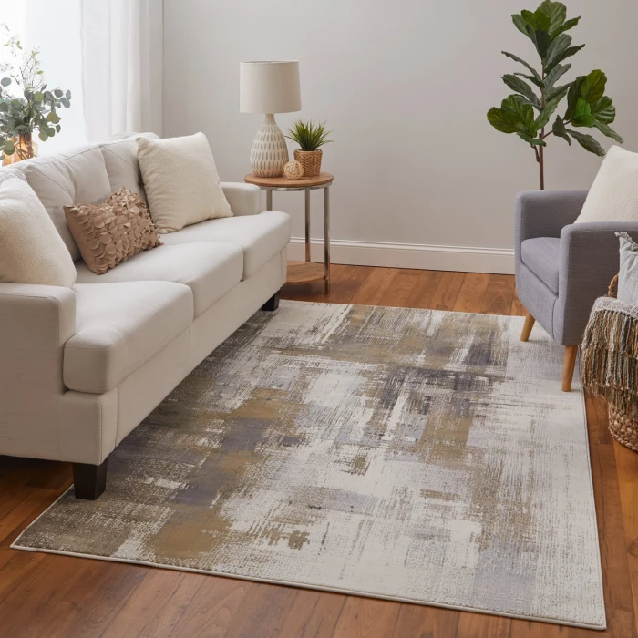 Feizy Mandana Brown/Ivory CME39LYF 8ft.2in. x 11ft.6in. Rect. Rug