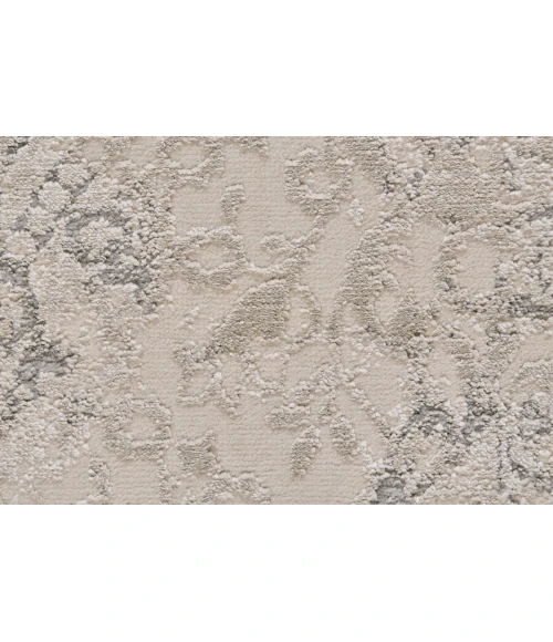 Feizy Prasad Vintage Distressed, Ivory/Gray/Black, 8' x 11' Area Rug