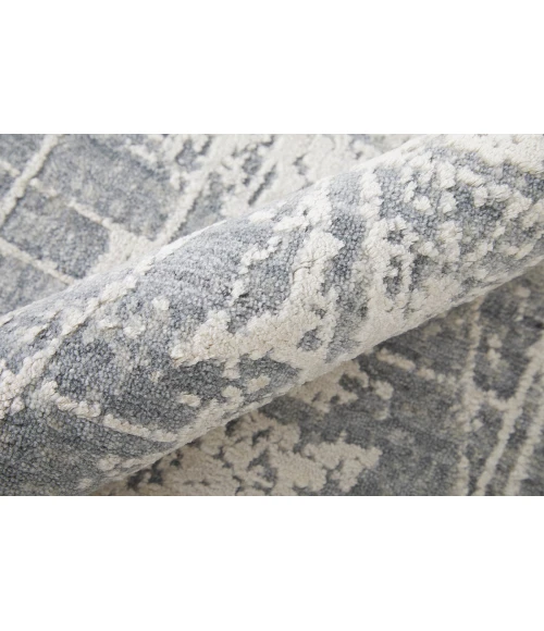 Feizy Eastfield Casual Abstract, Gray, 8' x 8' Round Rug