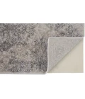 Feizy Prasad Vintage Distressed, Ivory/Gray/Black, 8' x 11' Area Rug
