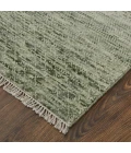 Feizy Branson Casual Solid, Green/Ivory, 2' x 3' Accent Rug