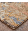 Feizy Everley Abstract Tufted Wool Rug, Warm Beige/Blue, 9' x 12' Area Rug