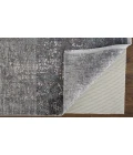 Feizy Cadiz Casual Abstract, Gray/Black/Silver, 3'-1" x 10' Runner